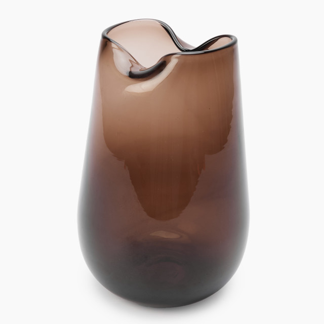 Thread Office Smokey Folded Glass Vase