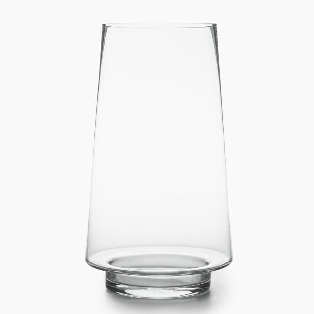 Thread Office Clear Glass Cylinder Vase - Large