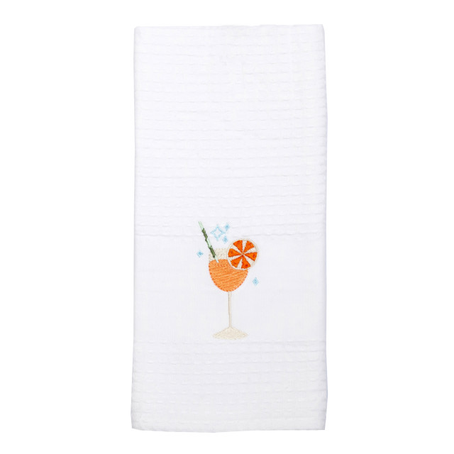 Linen House Cotton Tea Towel - Orange Spritz