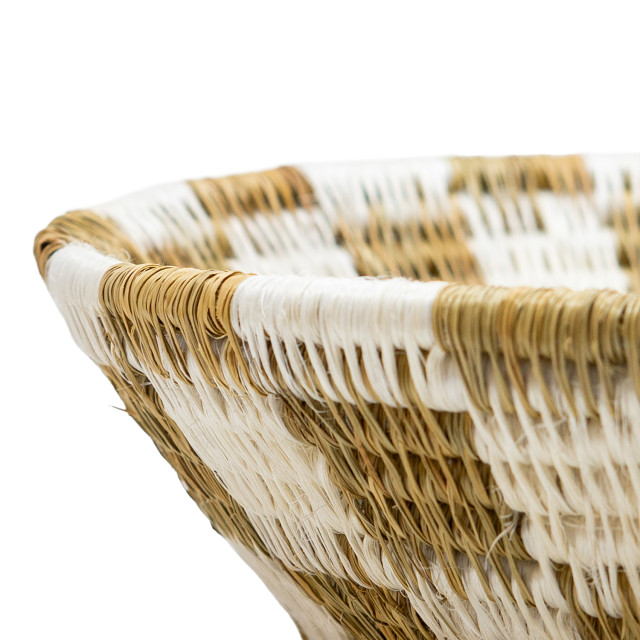 Gone Rural Large Nesting Basket - White detail