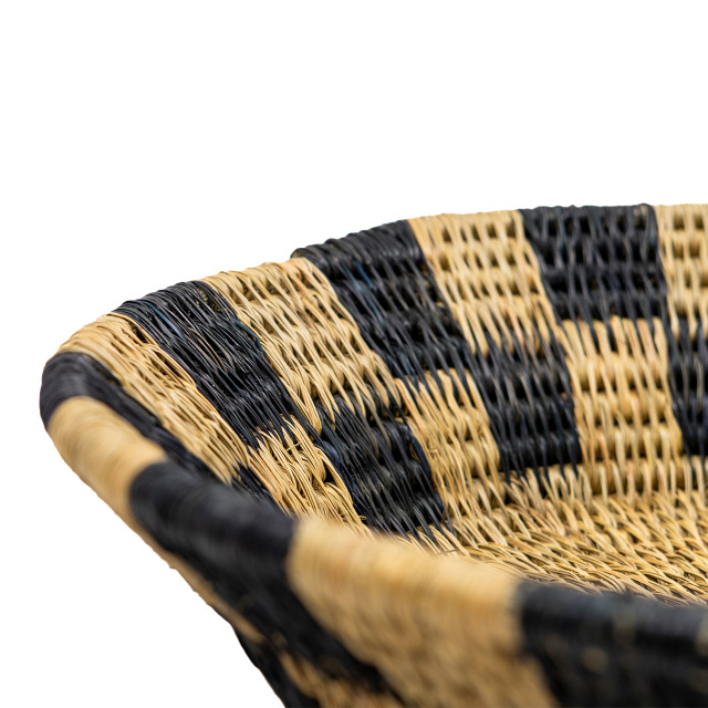 Gone Rural Large Nesting Basket - Black detail