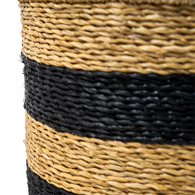 Gone Rural Celiwe Plaited Planter - Black detail