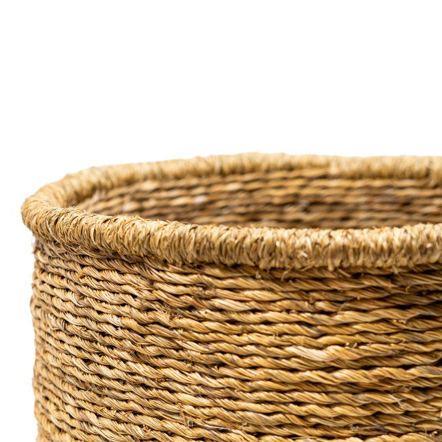 Gone Rural Celiwe Plaited Planter - Smoke detail
