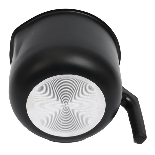 Creative Cooking Stainless Steel Saucepan & Milk Boiler, 1.4L angle