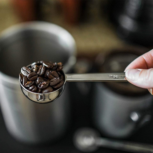 Creative Cooking Coffee Tablespoon Scoop, 15ml with coffee beans