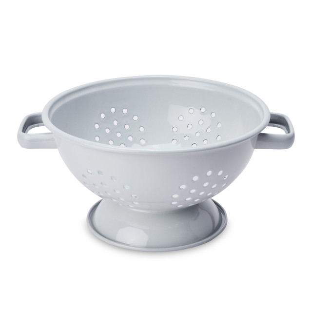 Salisbury & Co Enamel Colander - Grey