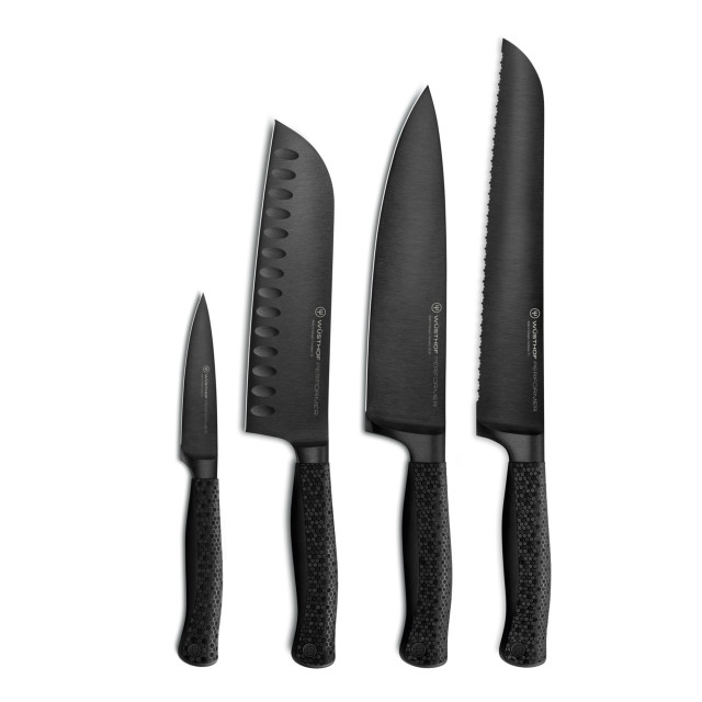 Wusthof Performer Knife Block Set, 5-Piece detail of the knives