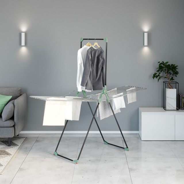 Colombo Titano Clothes Dryer, 20m + 10m with clothes in. the living room
