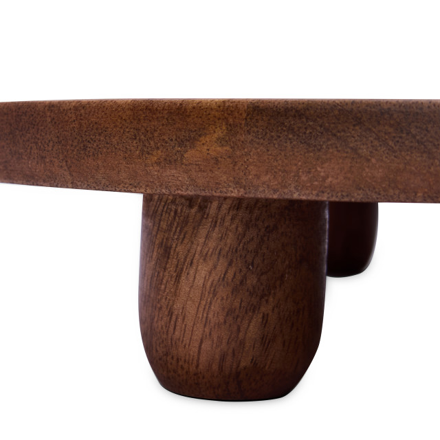 Humble & Mash Wooden Elevated Server close up of legs