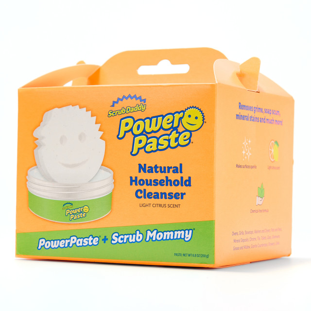 Scrub Daddy Power Paste Natural Household Cleaner & Scrub Mommy Sponge Set