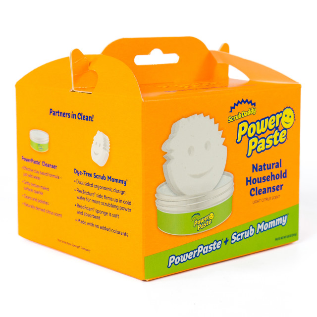 Scrub Daddy Power Paste Natural Household Cleaner & Scrub Mommy Sponge Set angle