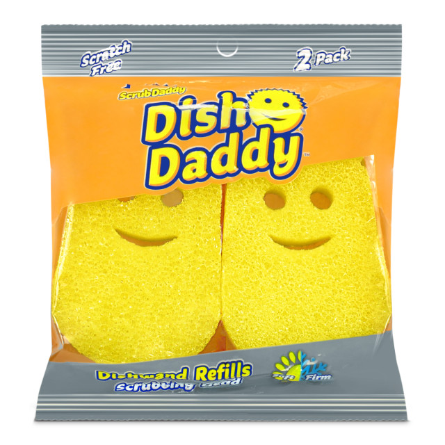 Scrub Daddy Dish Daddy Dishwand Scrubbing Head Refills, Pack of 2 packaging