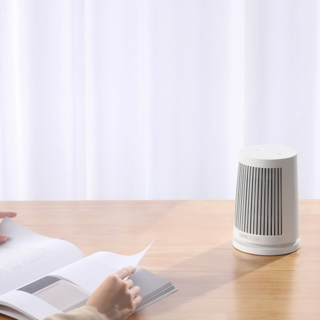 Xiaomi Desktop Heater with PTC Ceramic Heating on the table