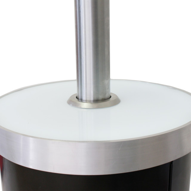 Alva Gas Patio Heater With LED Lit Table detail