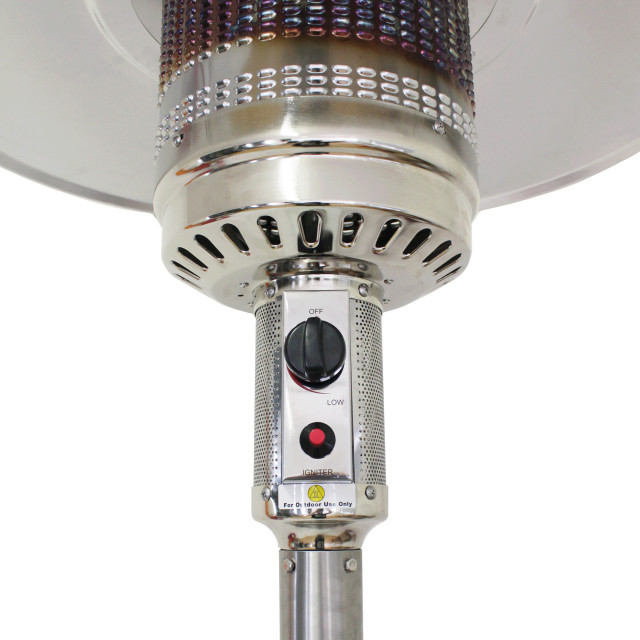 Alva Gas Patio Heater With LED Lit Table detail