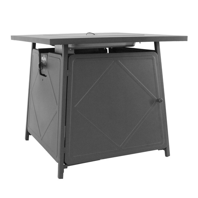 Alva Gas Fire Table with Lava Rocks & Lid angle