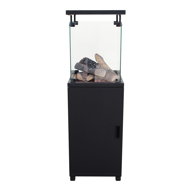 Alva Short Stand Gas Fire Pit Log Heater