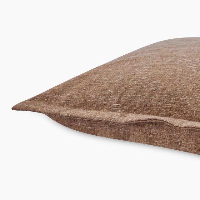 Thread Office Natural Arezzo Scatter Cushion with Feather Blend Inner, 50cm x 70cm close up
