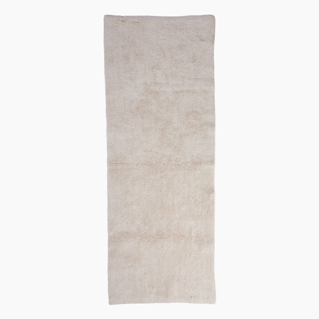 Thread Office Cotton Shaggy Bath Mat, 50cm x 140cm - Natural