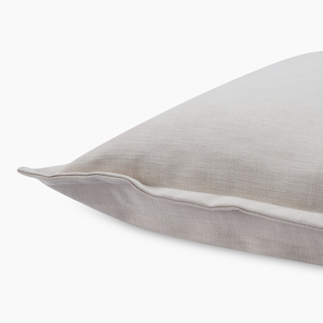 Thread Office Silver Grey Paolo Scatter Cushion with Feather Inner, 50cm x 50cm close up
