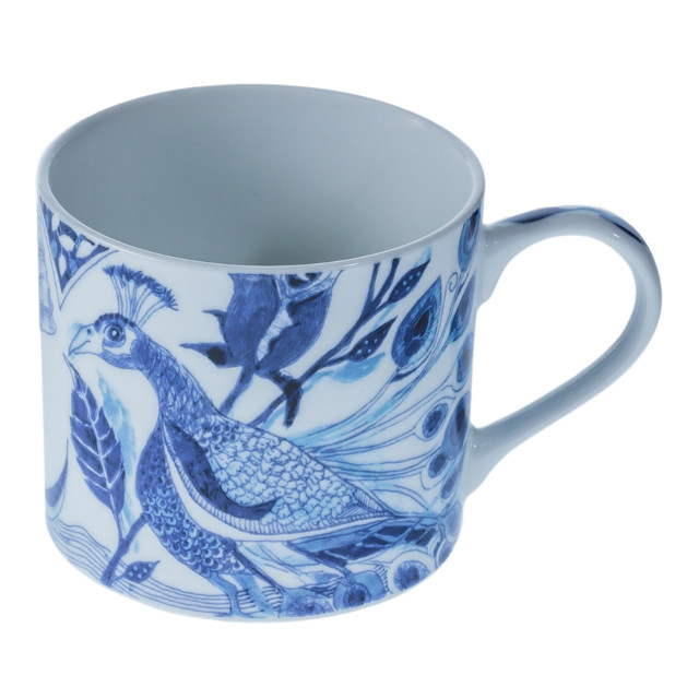 Jenna Clifford Peacock Saphire Garden Mug, 250ml angle