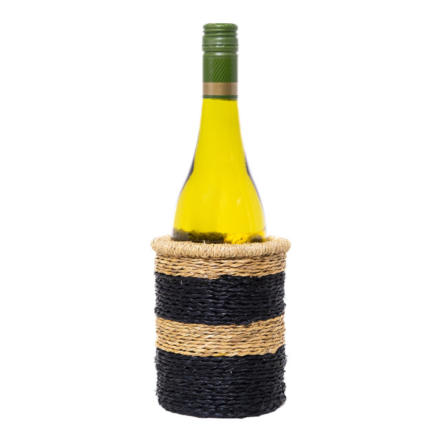 Gone Rural Black Eclipse Bottle Holder, 12cm detail with a bottle