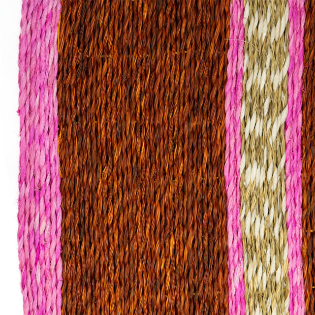 Gone Rural Rings of Jupiter Placemat - Lilac, Rust & Smoke detail