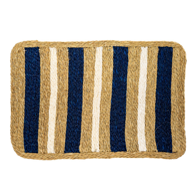 Gone Rural Rings of Jupiter Placemat - Smoke, Indigo & White
