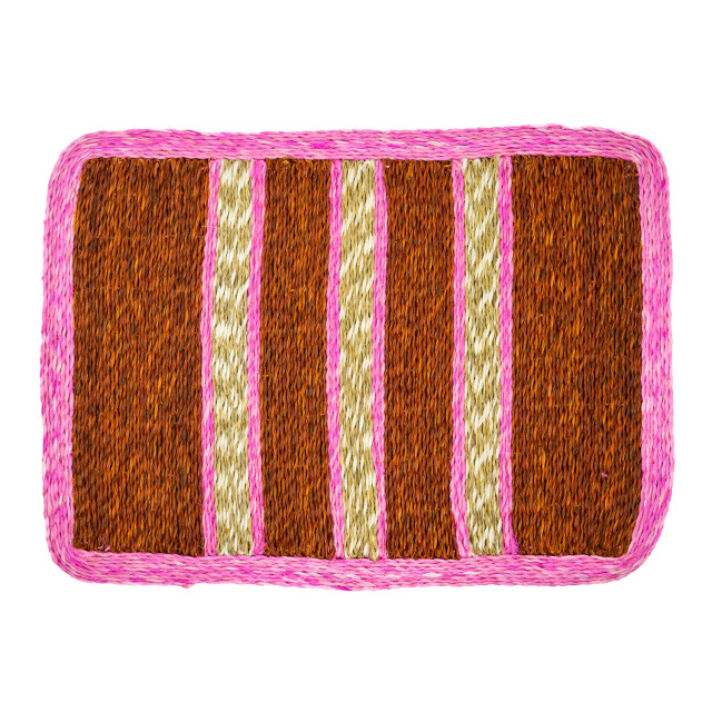 Gone Rural Rings of Jupiter Placemat - Lilac, Rust & Smoke