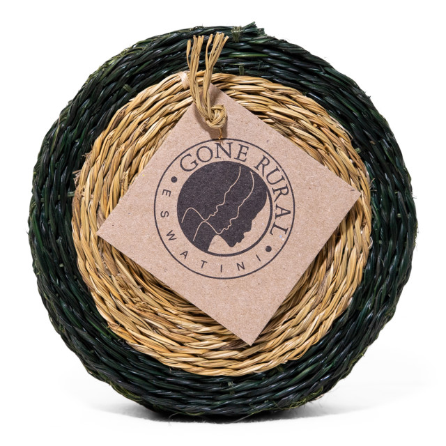 Gone Rural Trim Coasters, Set of 4 - Smoke & Forest packaging angle