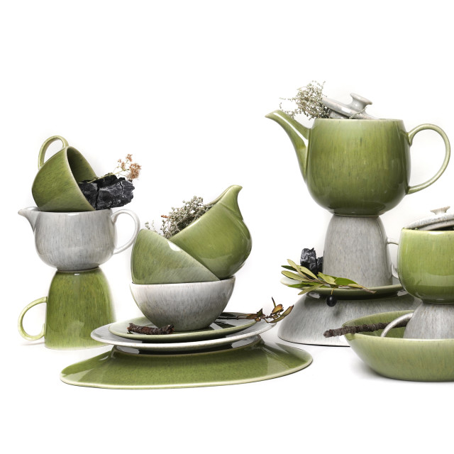 JAN Ashes & Olive Mugs, Set of 4 -lifestyle