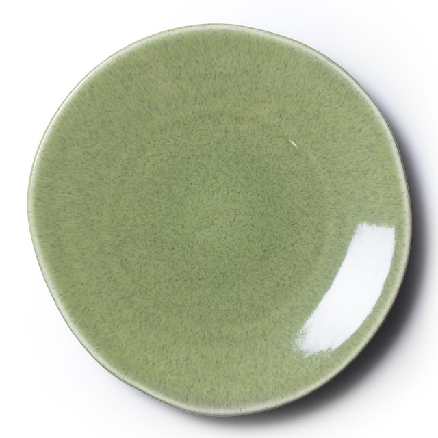 JAN Ashes & Olive Dinner Plates, Set of 4 - Olive angle