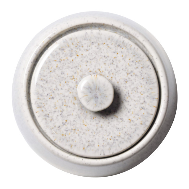 JAN Ashes & Olive Sugar Pot, 300ml - Ash angle