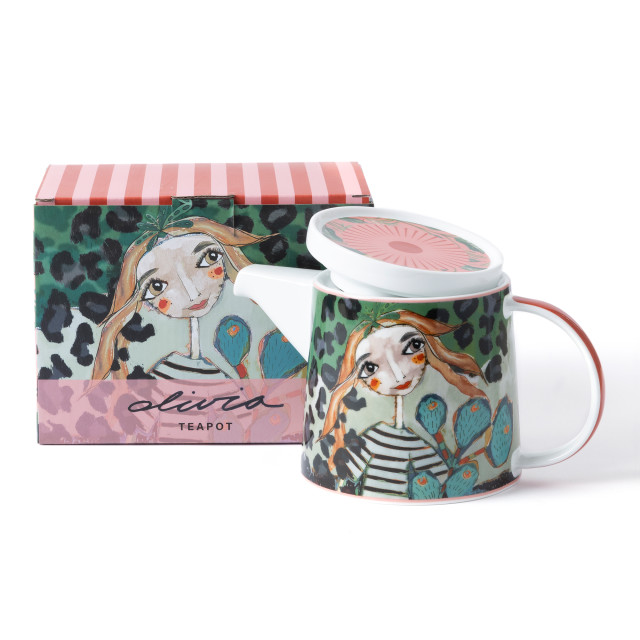 Olivia Princess Porcelain Teapot, 800ml packaging