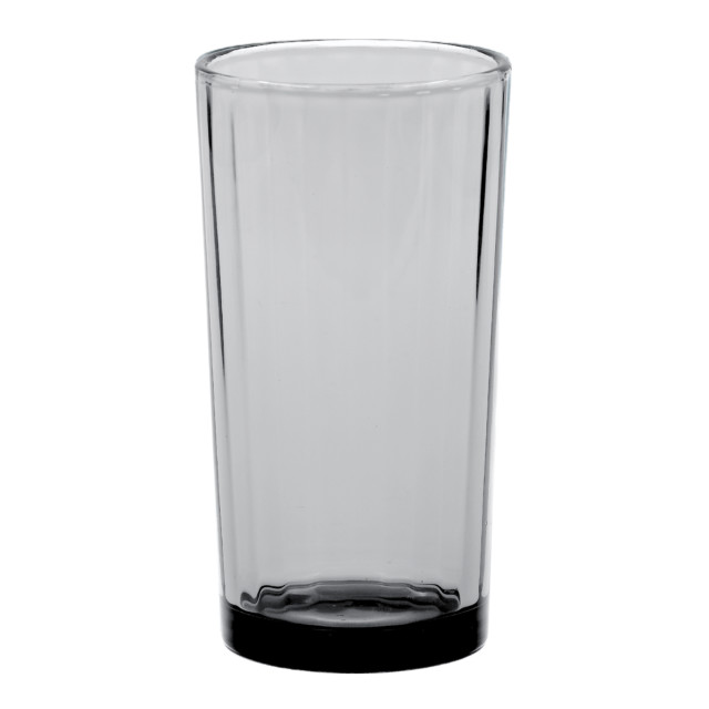 Olivia Princess Lead-Free Crystal Highball Glasses, Set of 4 - Grey angle