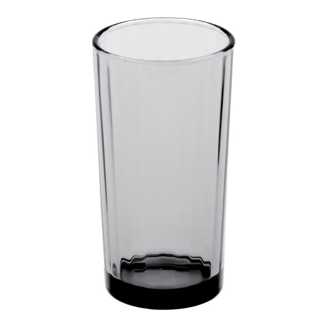 Olivia Princess Lead-Free Crystal Highball Glasses, Set of 4 - Grey angle