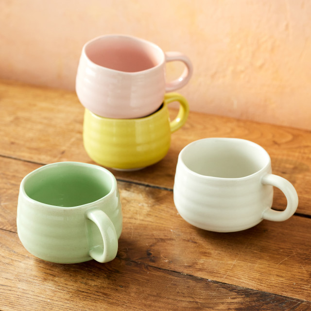 Jamie Oliver Big Love Stoneware Cosy Cuppa Mug, 375ml - Green with other colours