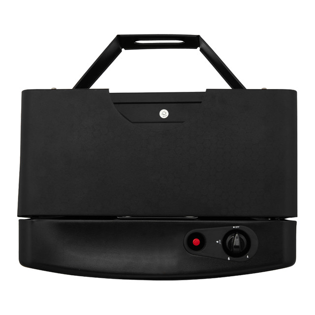 Taurus Steel Black Blue Flame Gas Heater, 3.8kW angle
