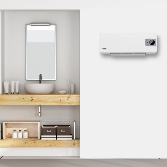 Taurus Ceramic Wall Mount Heater, 2000W mounted on the wall