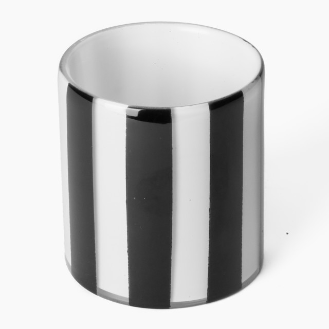 Thread Office Monochrome Stripe Tealight Candle Holder