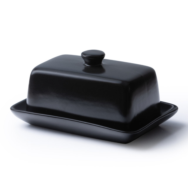 JAN Noir et Noir Butter Dish
