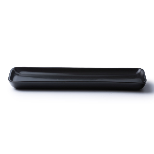 JAN Noir et Noir Sushi Tray, 33cm angle