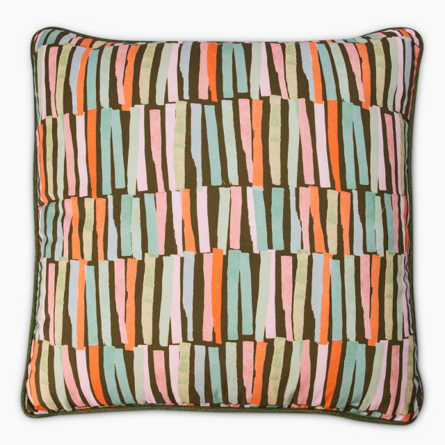 Thread Office Nabil Summer Printed Scatter Cushion with Feather Blend Inner, 60cm x 60cm