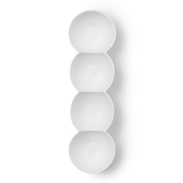 JAN Maison Blanche 4-Division Bowl, 34.5cm angle