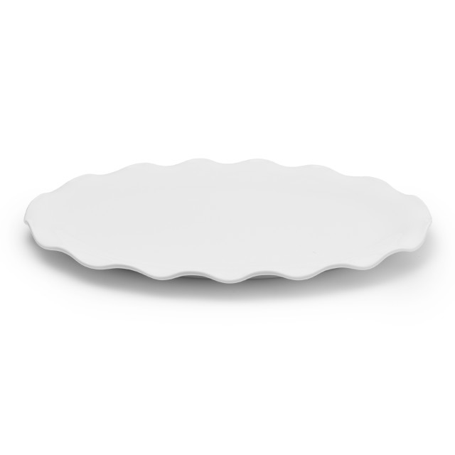 JAN Maison Blanche Wave Oval Platter, 40.8cm