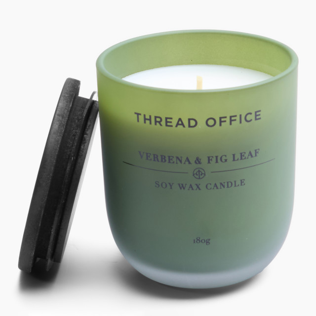 Thread Office Verbena & Fig Candle with Lid, 180g