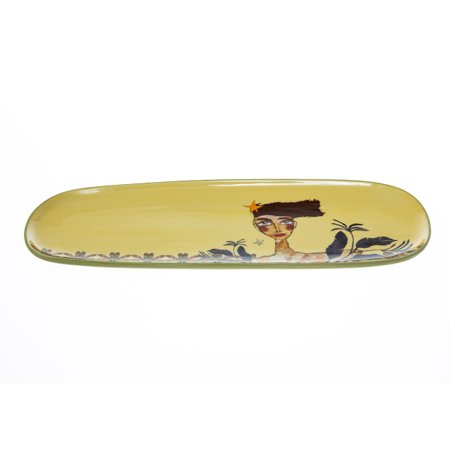 Olivia Princess Hand-Painted Sandwich Tray, 36cm angle