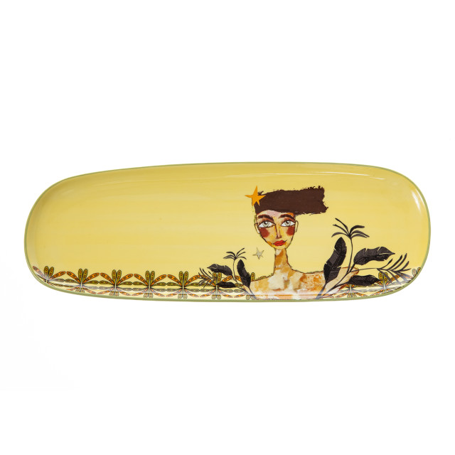 Olivia Princess Hand-Painted Sandwich Tray, 36cm angle