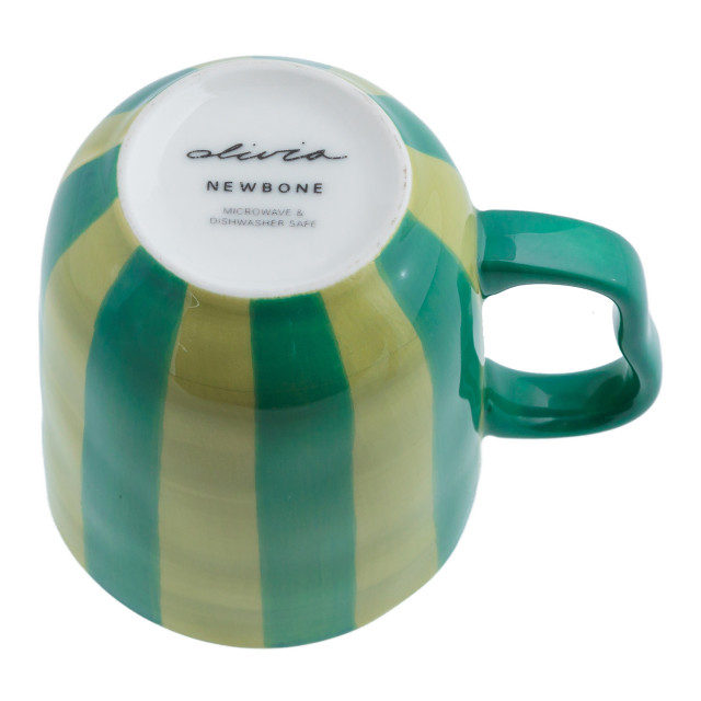 Olivia Princess Hand-Painted Mug, 300ml - Green angle