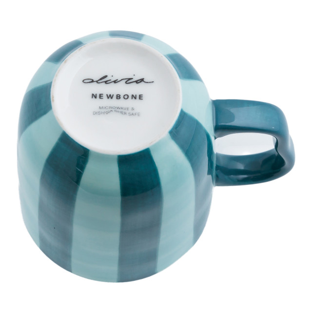 Olivia Princess Hand-Painted Mug, 300ml - Blue angle